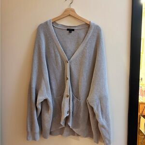 JCREW -Women's Cotton Cashmere V-Neck Cardigan - 3XL